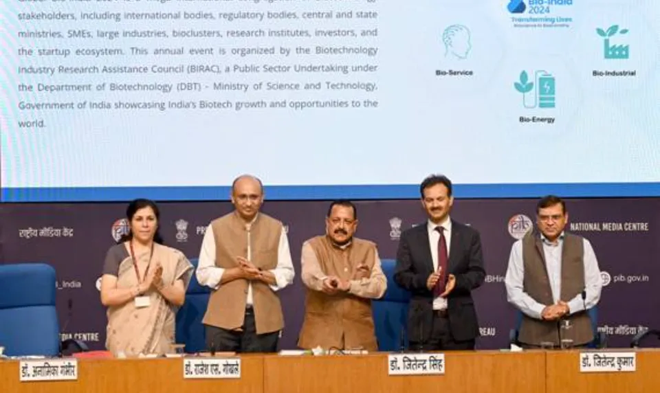 Union Minister Dr. Jitendra Singh, Global Bio-India 2024