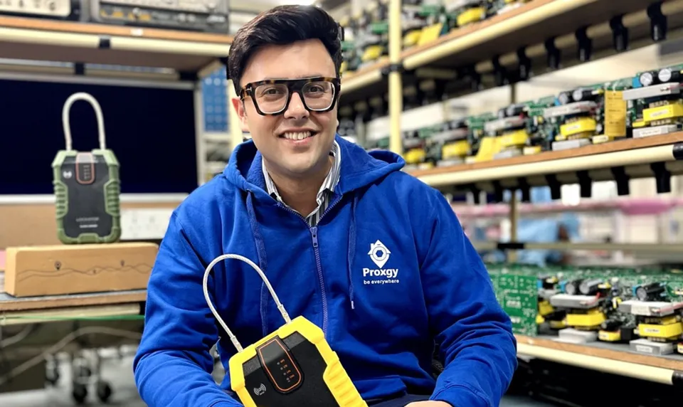 Proxgy Founder Pulkit Ahuja, with Lockator Smart Lock