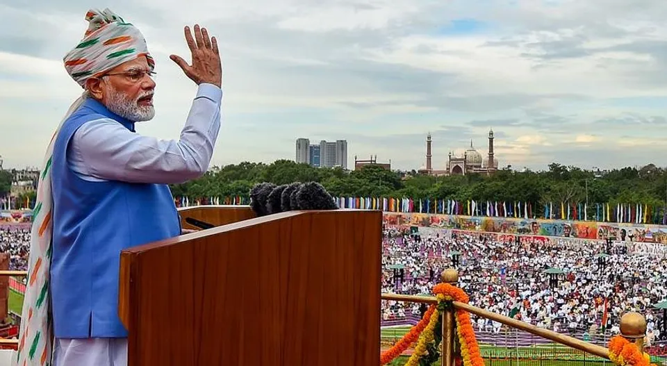 76th Independence Day, Narendra Modi