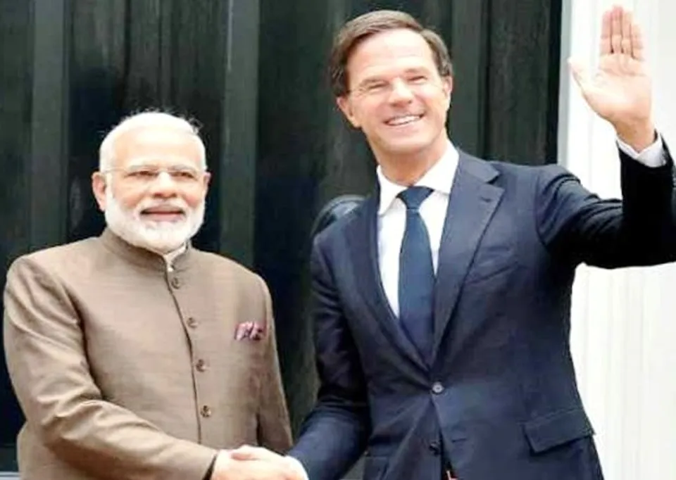 Mark Rotte, Narendra Modi,