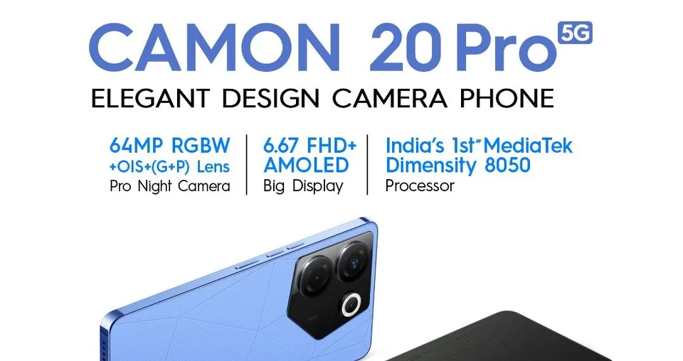 TECNO's CAMON 20 Pro 5G