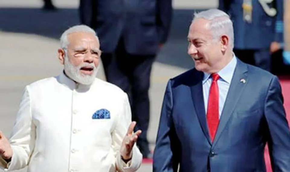 Narendra modi, israel, Israeli Prime Minister Benjamin Netanyahu