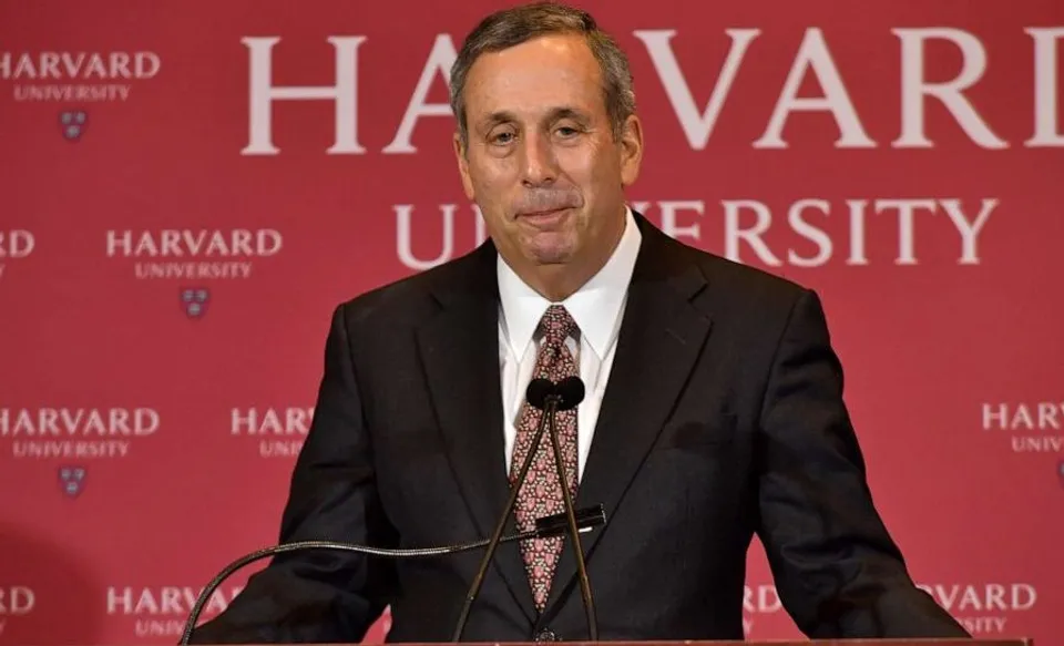 Lawrence Bacow, Harvard University