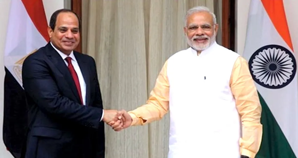 Abdel Fattah el-Sisi, Narendra Modi
