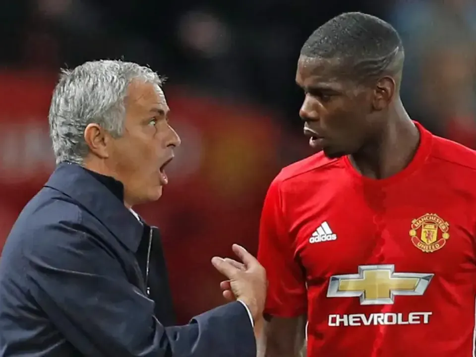 Jose Mourinho and Paul Pogba