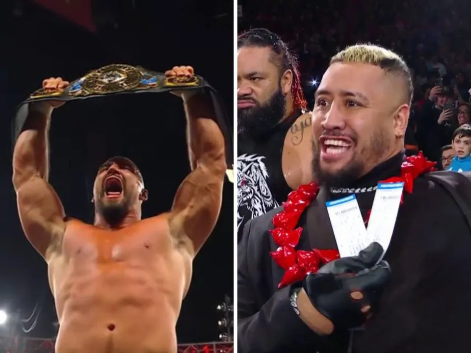 WATCH: Bloodline interfere in Jey Uso's match against Bron Breakker, cost him title on WWE Raw