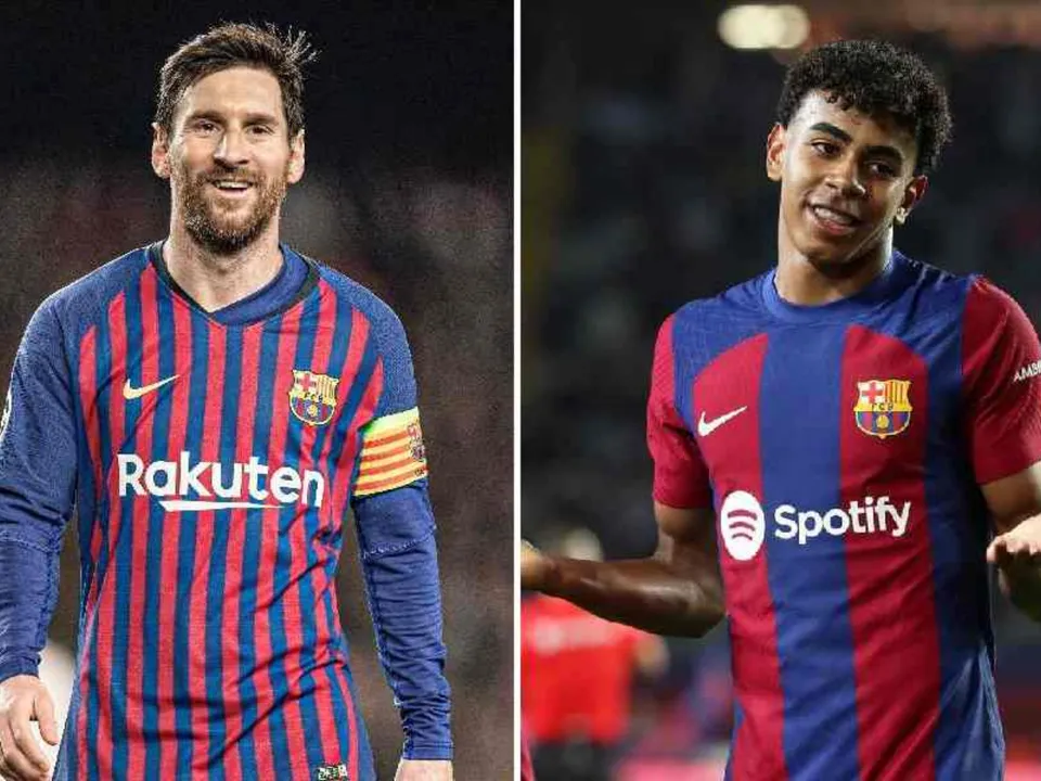 Lionel Messi compared with Yamal (Source : Google)
