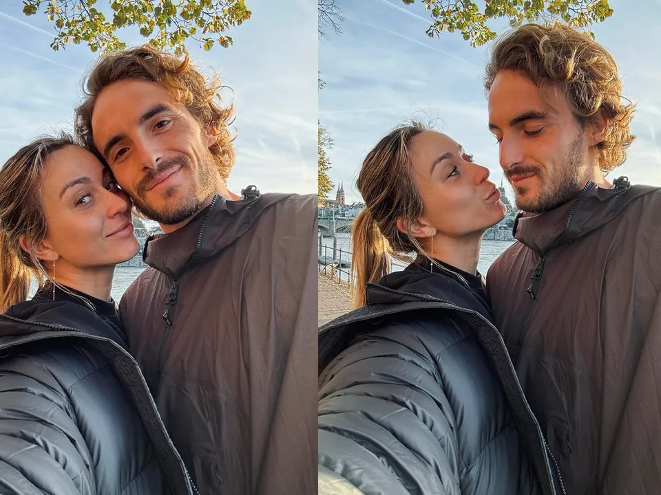 Paula Badosa with Stefanos Tsitsipas 