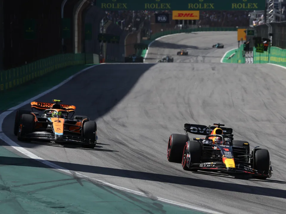 Lando Norris and Max Verstappen