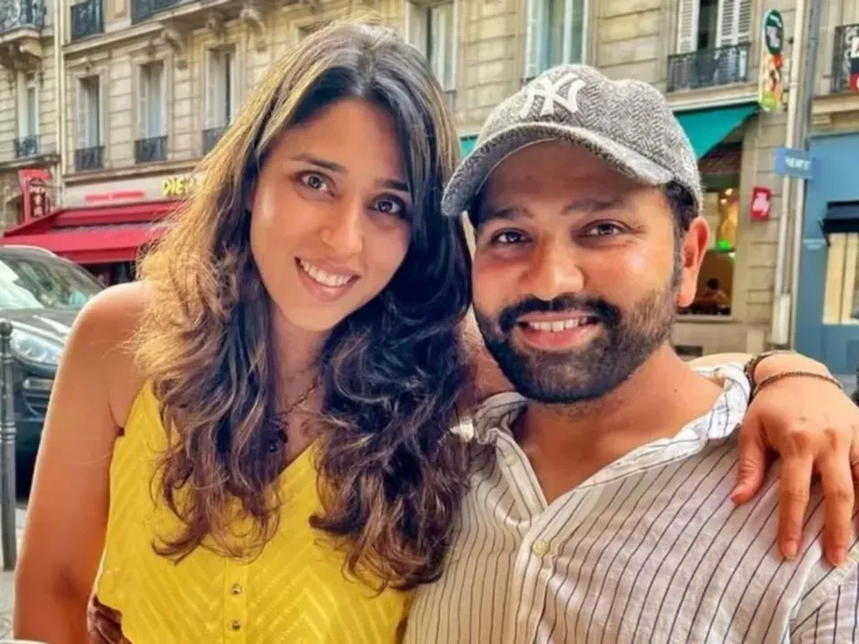 Ritika Sajdeh and Rohit Sharma