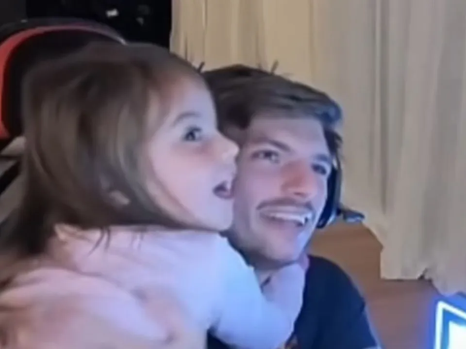 Max Verstappen with Penelope 