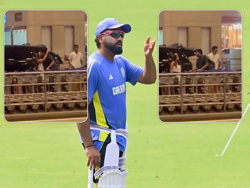 Rohit Sharma at Mumbai Airport