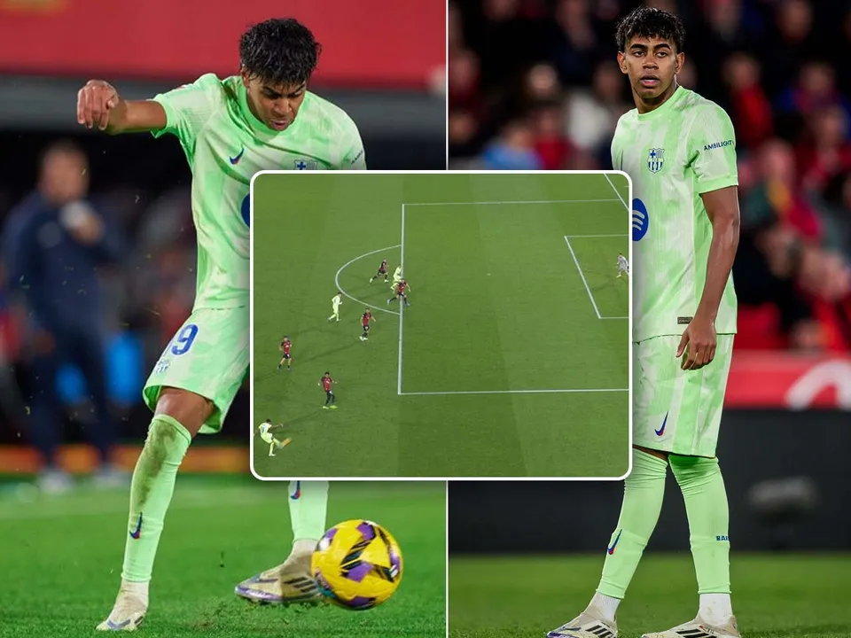 Lamine Yamal trivela assist