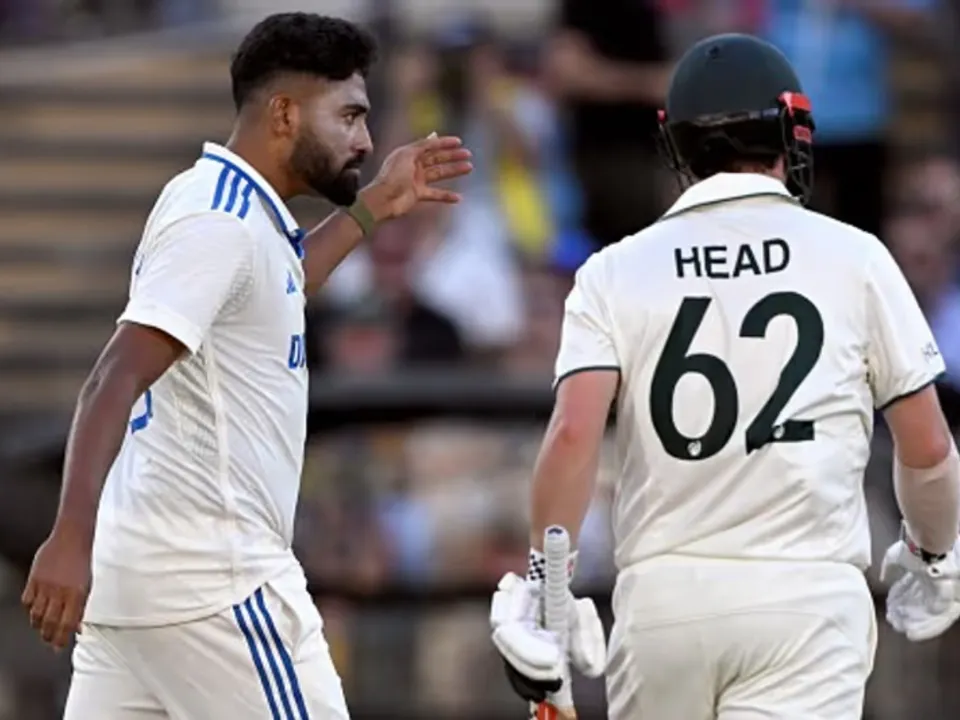 Mohammed Siraj and Travis Head