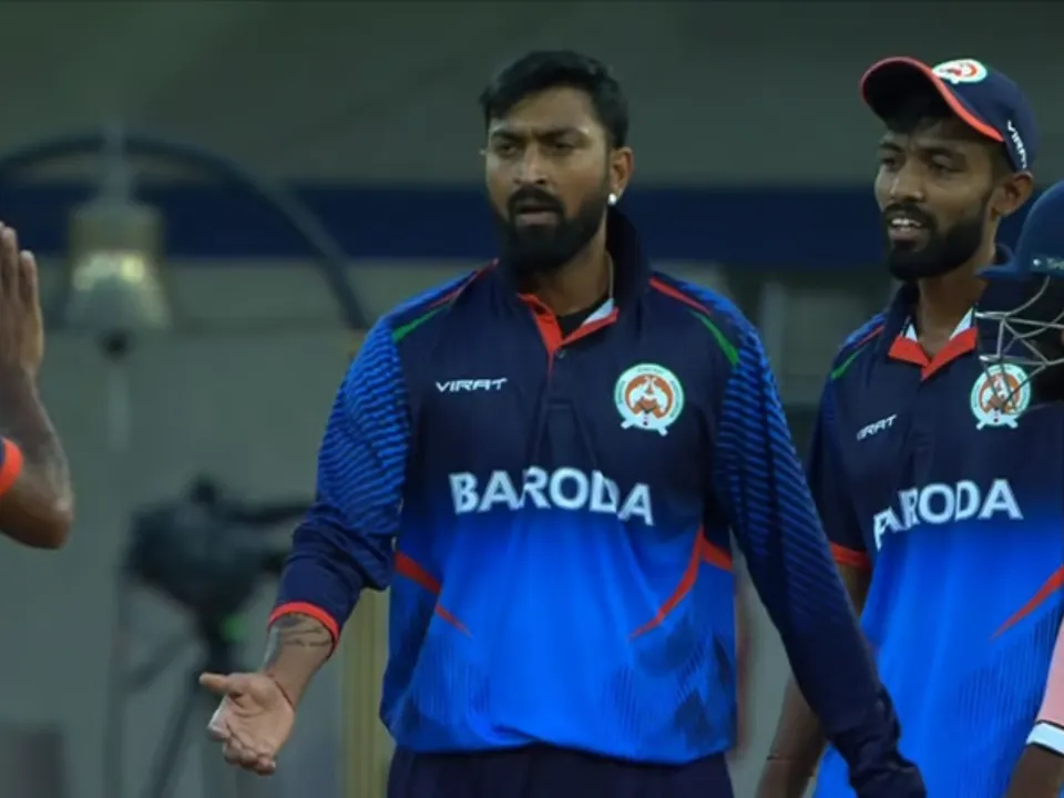 Baroda Captain Krunal Pandya in SMAT 2024 (File Photo: X) 