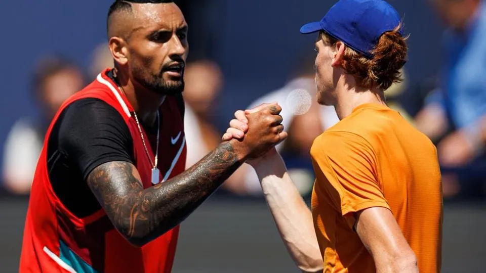 Nick Kyrgios and Jannik Sinner (Source - X)