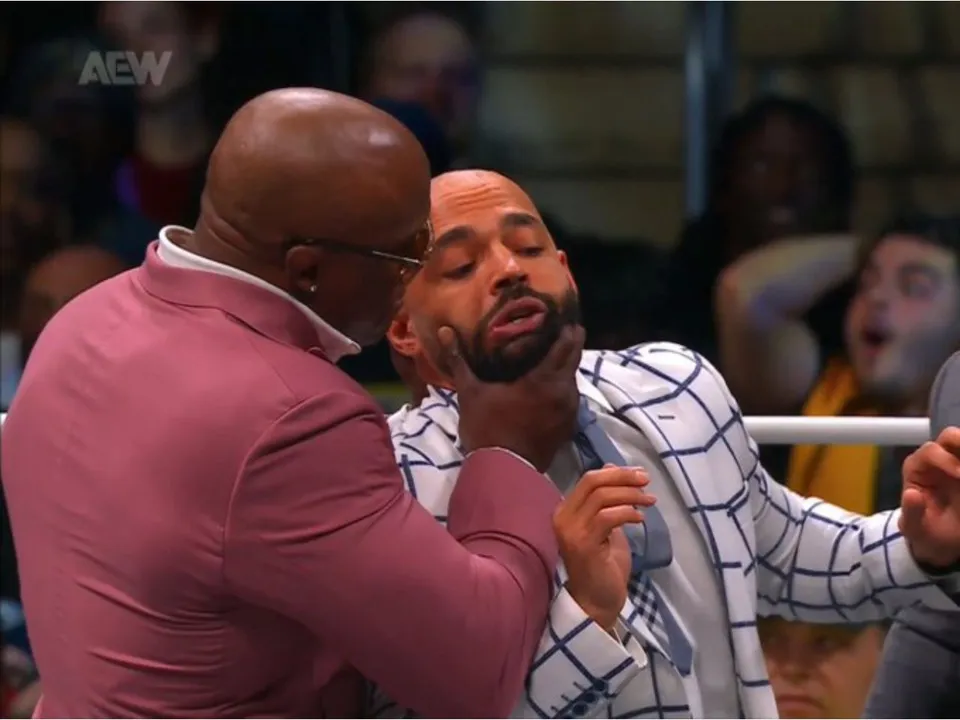 WATCH: Bobby Lashley manhandles Ricochet, MVP tears business card on AEW Dynamite