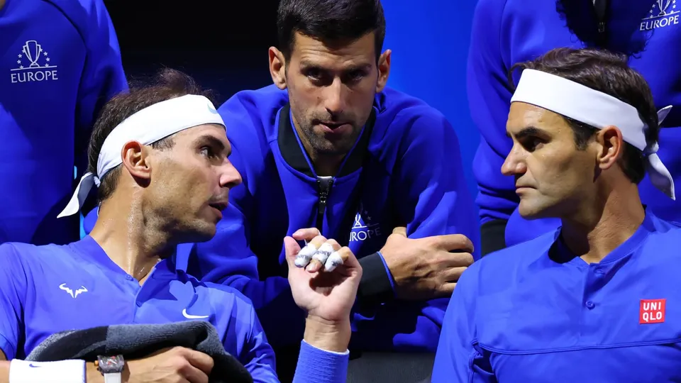 Nadal, Federer, and Djokovic