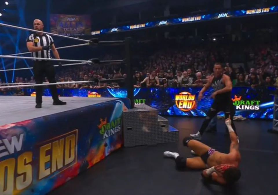 MJF does an Eddie Guerrero and tricks referees at AEW Worlds End