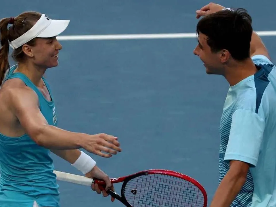 Alexander Shevchenko and Elena Rybakina (File Photo: X)