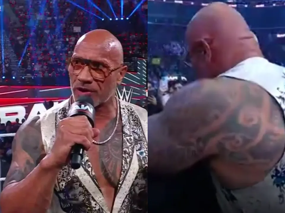 WATCH: The Rock hugs Cody Rhodes, acknowledges Roman Reigns as The OTC on WWE Raw's Netflix Premiere