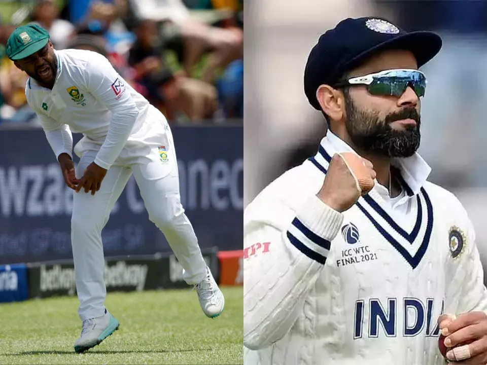 Temba Bavuma and Virat Kohli