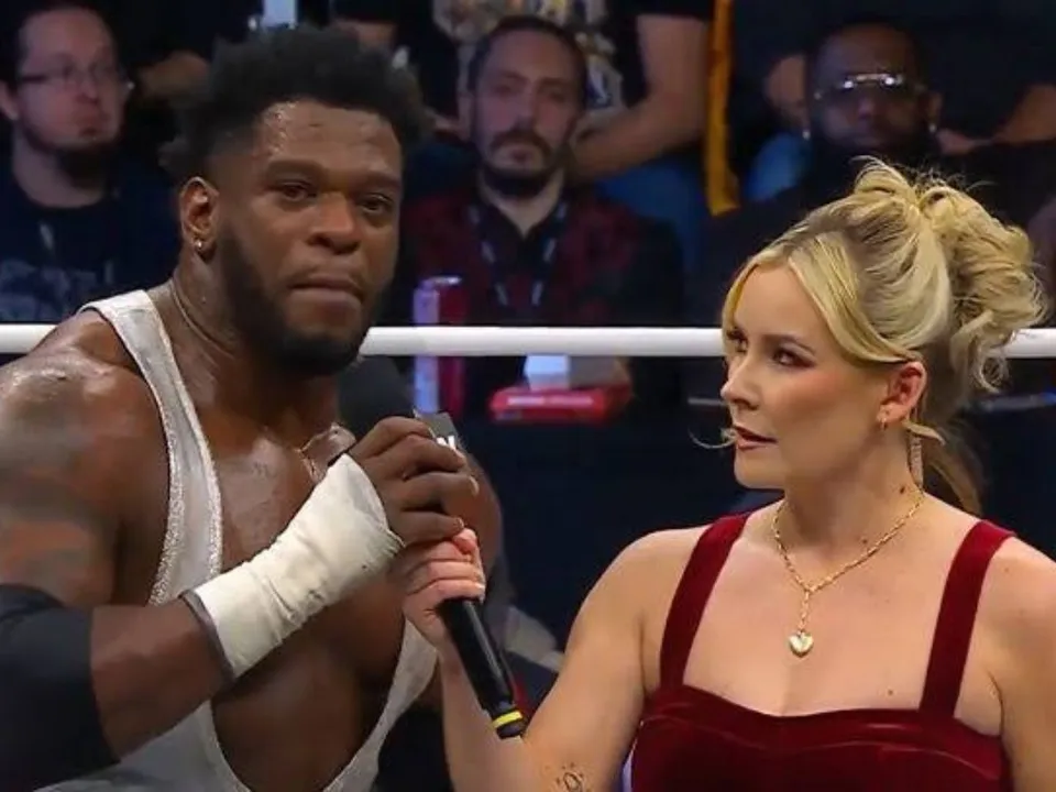 WATCH: Powerhouse Hobbs terms Jon Moxley as b**ch in front of his wife on AEW Dynamite