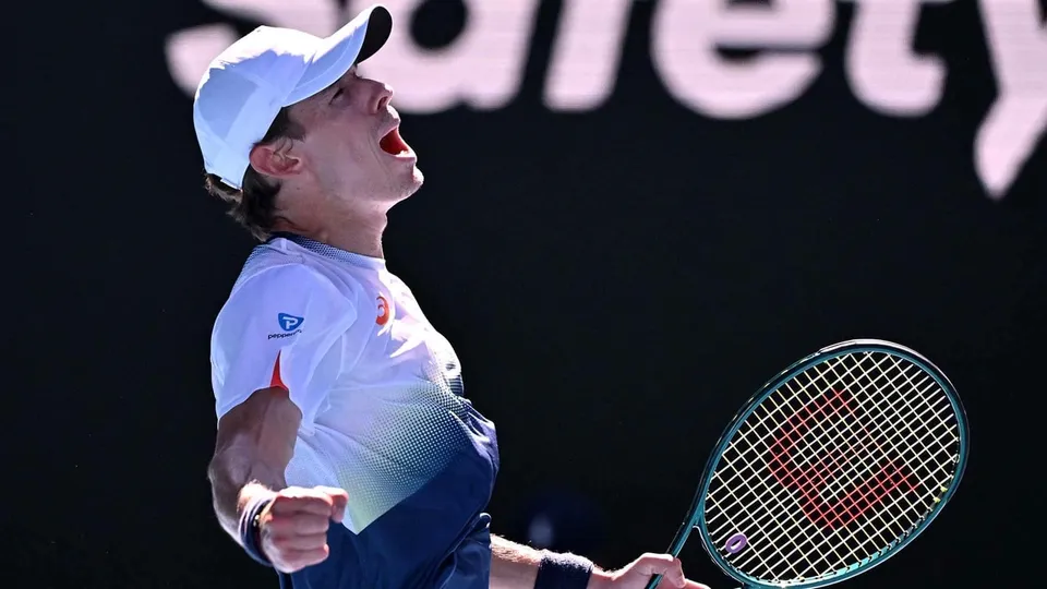 Tennis star and home favorite Alex de Minaur