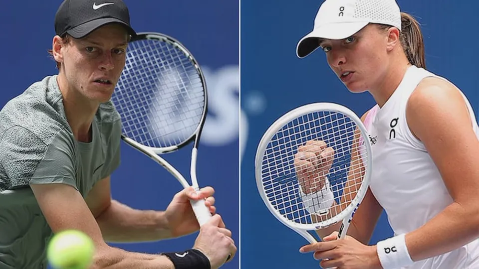 Jannik Sinner and Iga Swiatek 