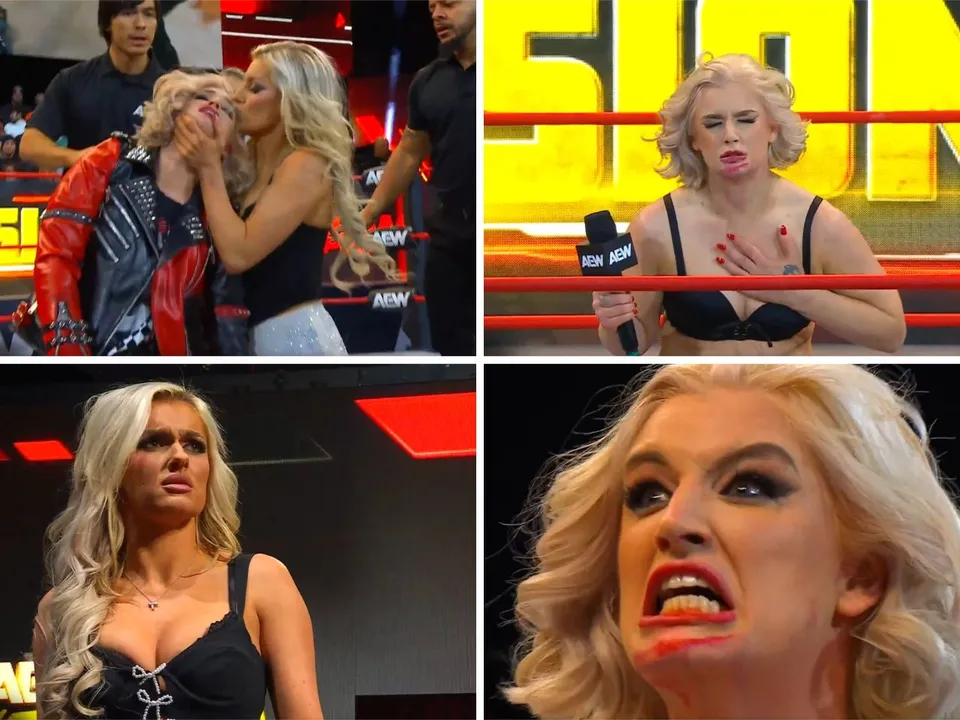 WATCH: Toni Storm reveals herself as 'Timeless Toni Storm' to Mariah May on AEW Collision