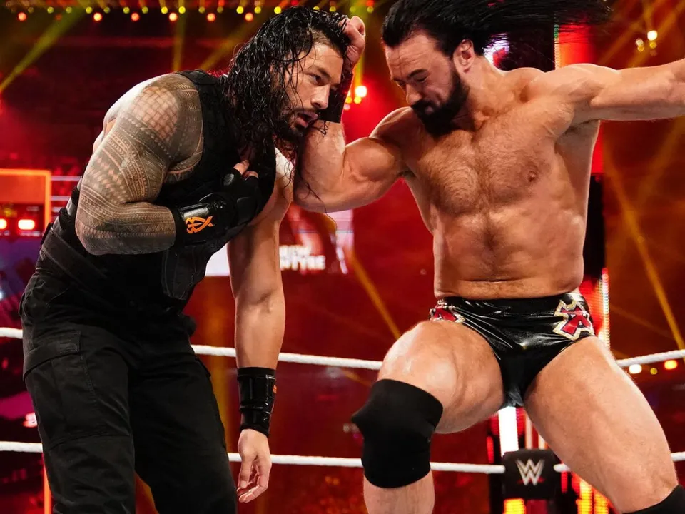 WATCH: Drew McIntyre trolls Roman Reigns by posting his Royal Rumble 2020 elimination video