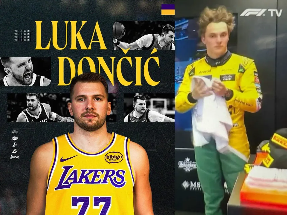 Oscar Piastri reacts hilariously to Luca Doncic's NBA Trade off to Los Angeles Lakers
