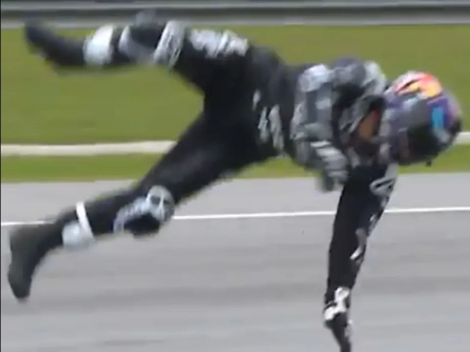 MotoGP world champion Jorge Martin had a scary Crash in Sepang during pre season testing for Aprilia racing