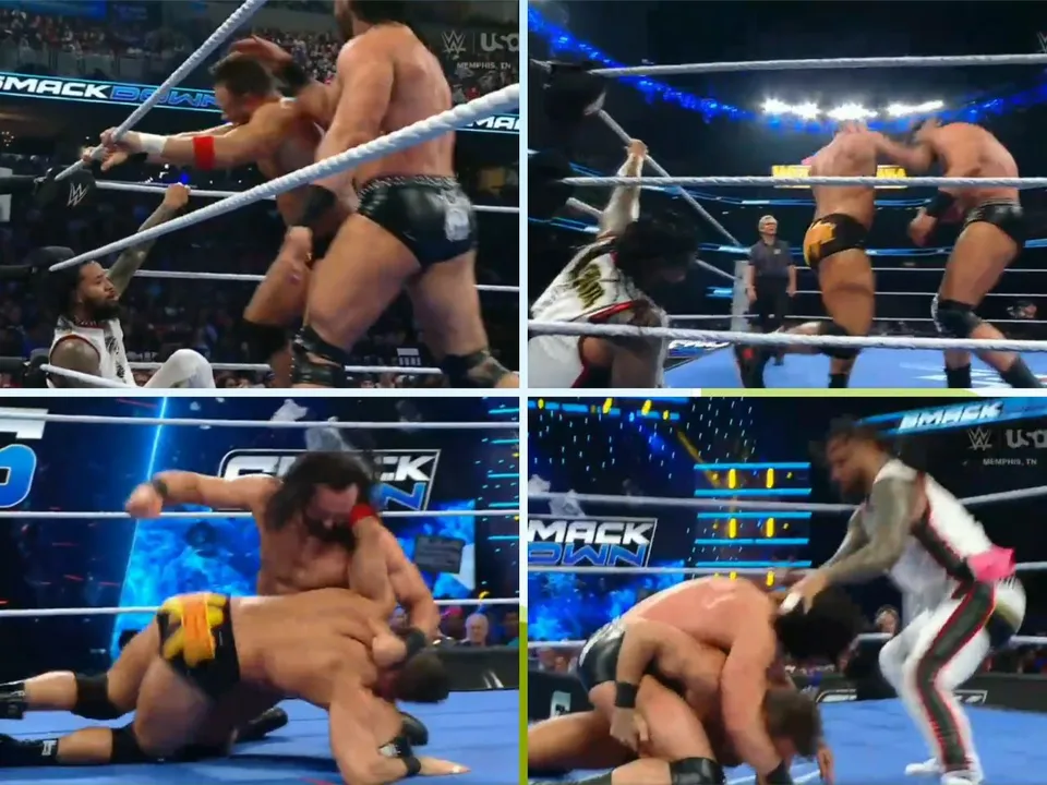 WATCH: Drew McIntyre and LA Knight get involved in 'real fight' on WWE Smackdown