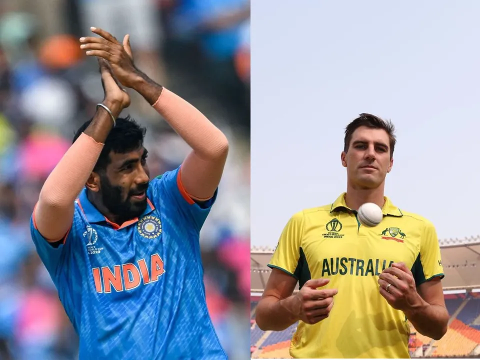 jasprit bumrah and Pat Cummins