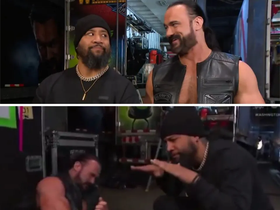 WATCH: Jimmy Uso Superkicks Drew McIntyre for confusing him with Jey Uso on WWE Smackdown