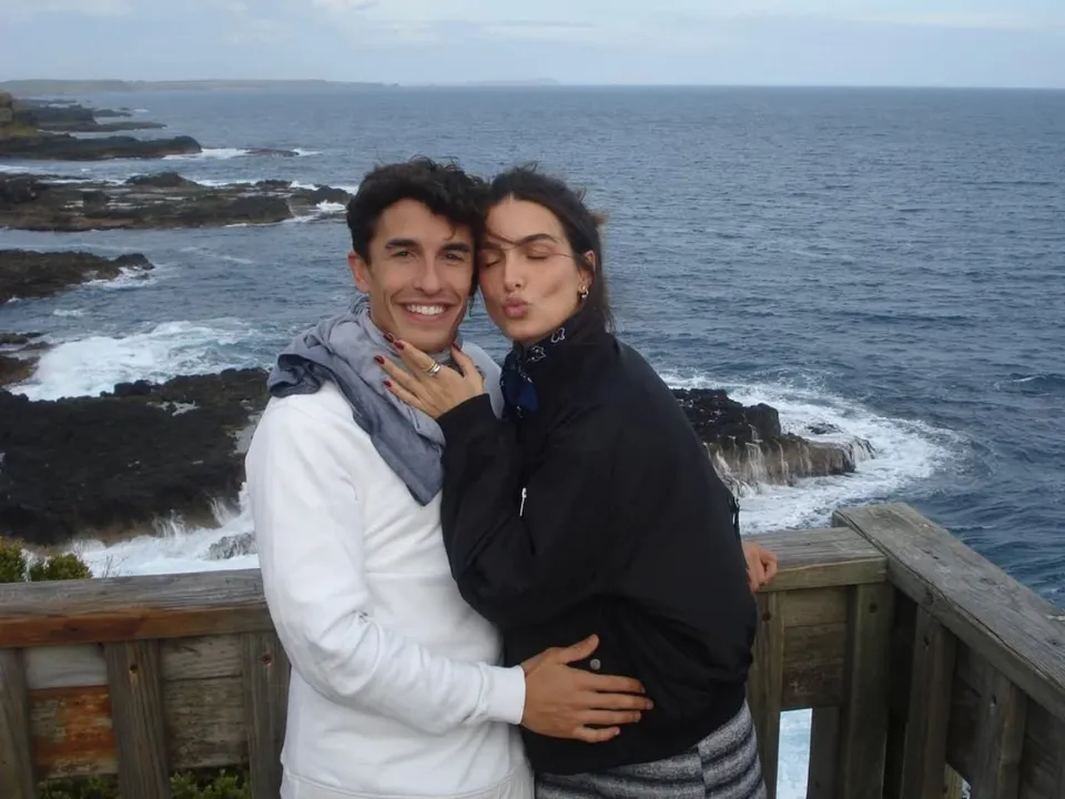 Marc Marquez girlfriend Gemma Pinto posted a romantic post on the MotoGP legends 32nd birthday