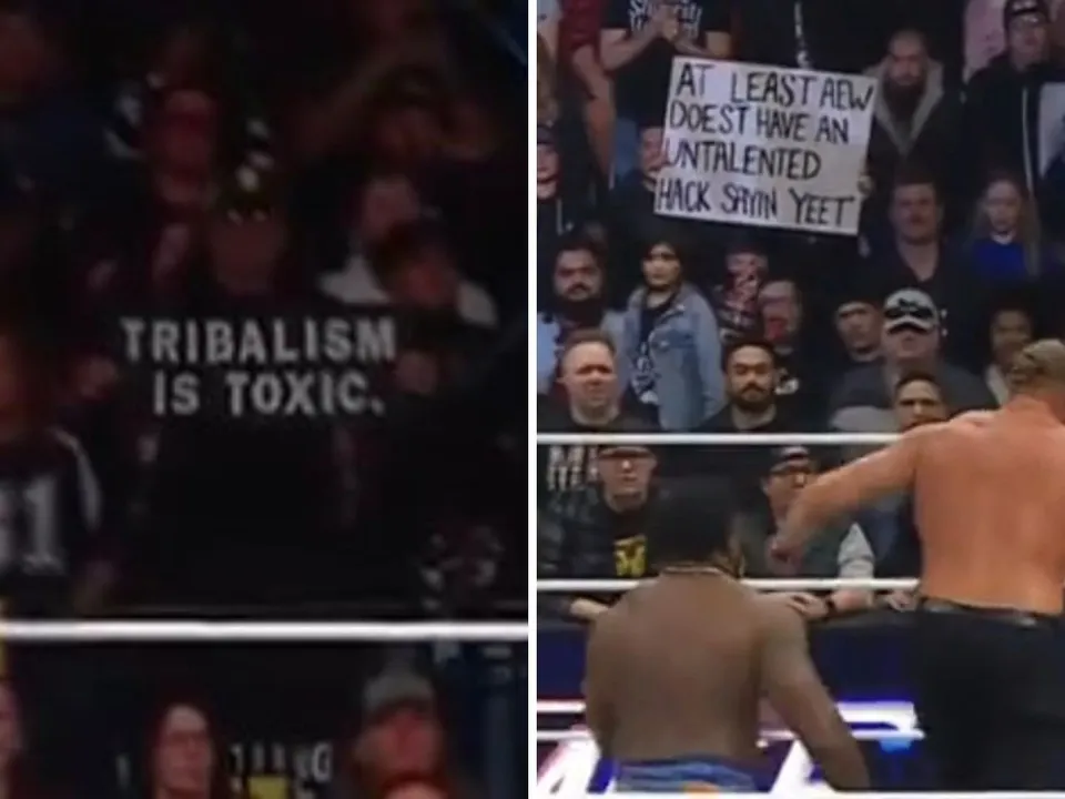 'Tribalism is toxic' - Fan carries message of love between WWE and AEW fans on Raw