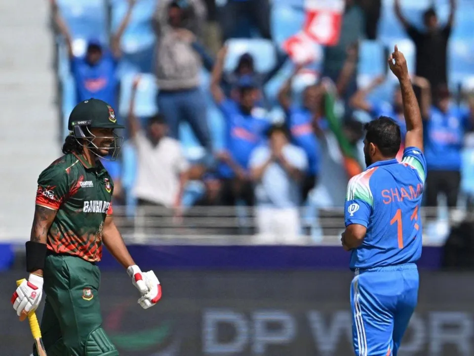 Mohammed Shami wicket of Soumya Sarkar