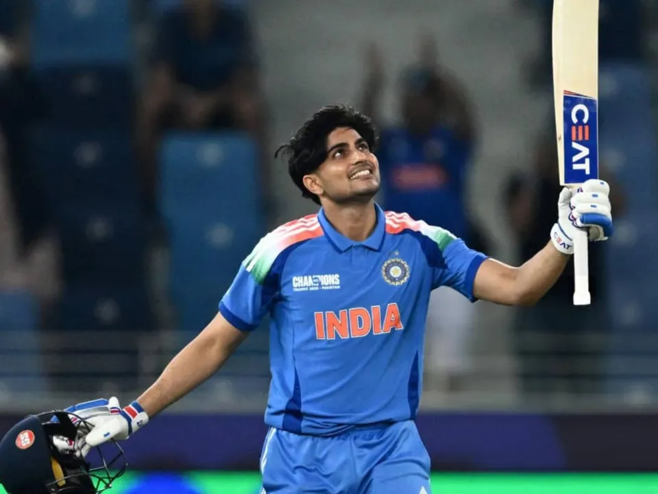 Shubman Gill celebrates after hitting century against Bangladesh in Champions Trophy 2025 game (File Photo: X)