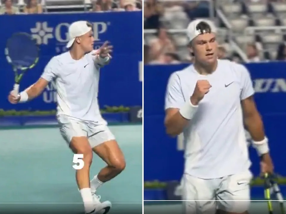 Holger Rune was engaged in a breathtaking 44-shot rally