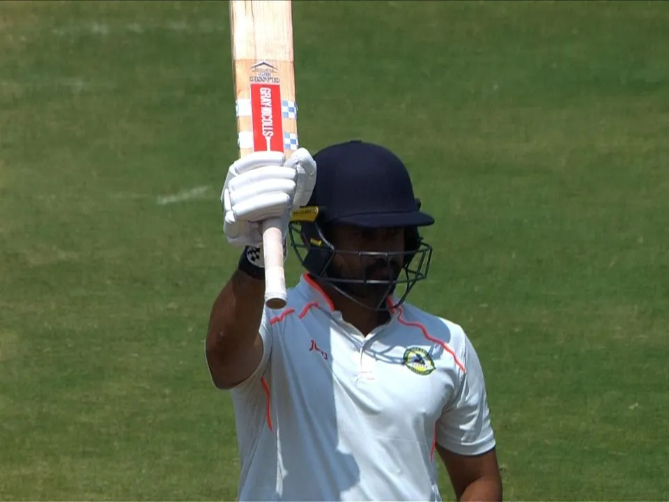 Karun Nair century vs Kerala in Ranji Trophy finals