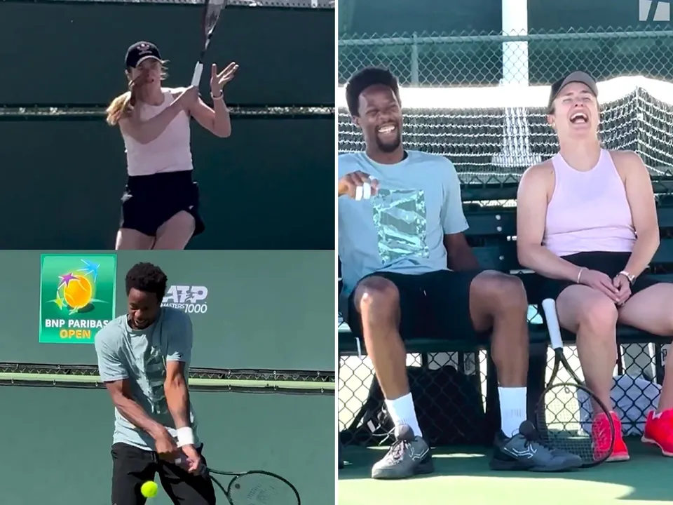 Husband & wife Gael Monfils, Elina Svitolina team up