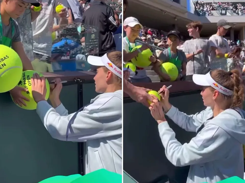 Elena Rybakina's heartfelt autograph session after Indian Wells 2025