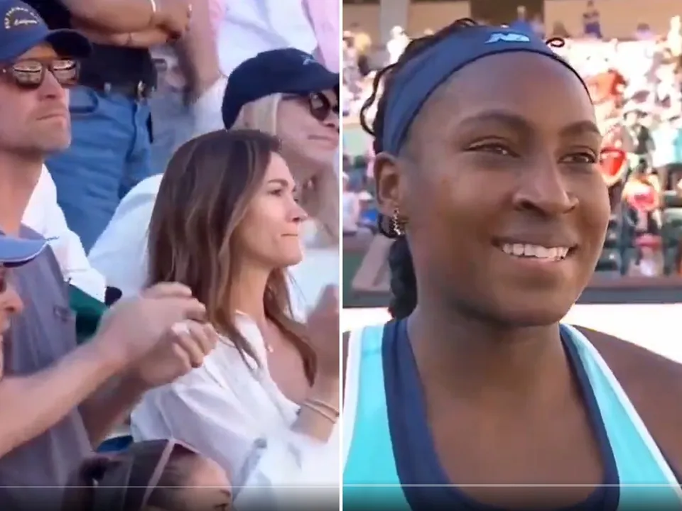 Coco Gauff tribute to her mother and Grand mother at the Indian wells 2025