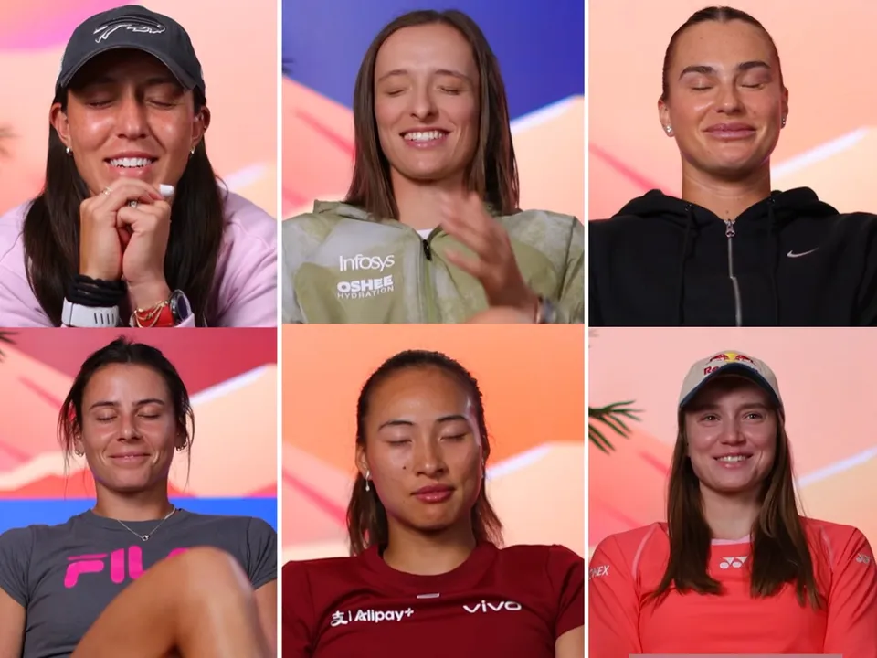 WTA stars at Indian Wells 2025 heared Kader Nouni's welcome audio