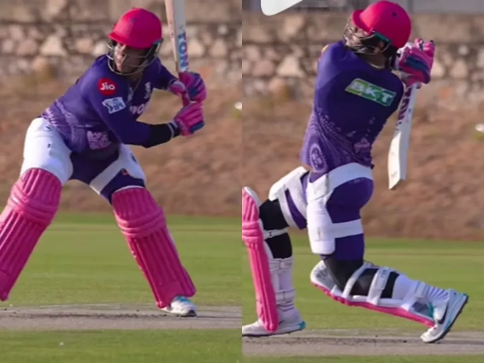 Shimron Hetmyer during practice session of RR (File Photo: Screengrab/Instagram/Rajasthan Royals)
