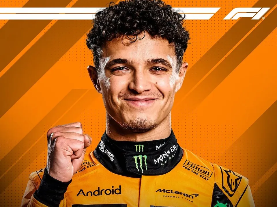 Lando Norris won the rain hit Australian GP in Albert Park