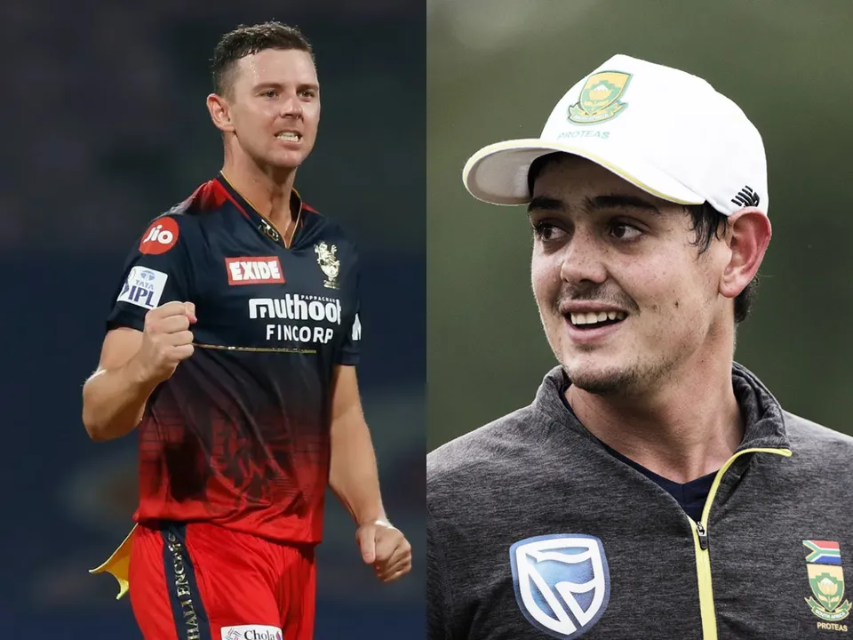 Josh Hazlewood and Quinton de Kock (File Photo: X/Internet)