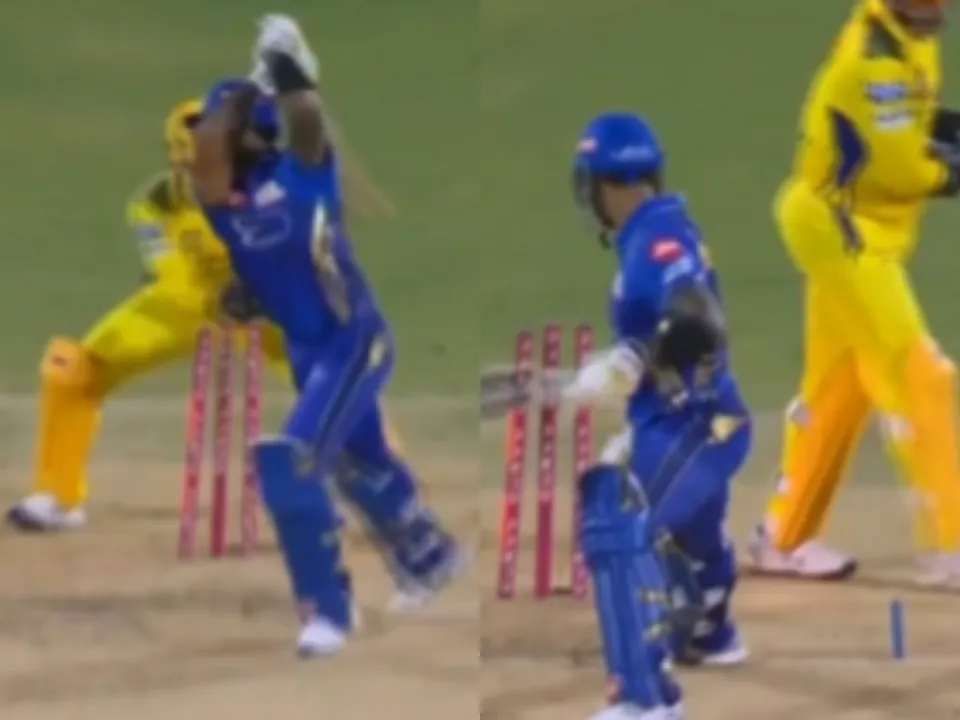 MS Dhoni dismisses Suryakumar Yadav with a quick lightning 'stumping' (File Photo: Screengrab/X/Internet)